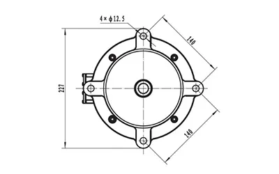 7000W Traction Motor, PMDC Brushless Motor TR155B
